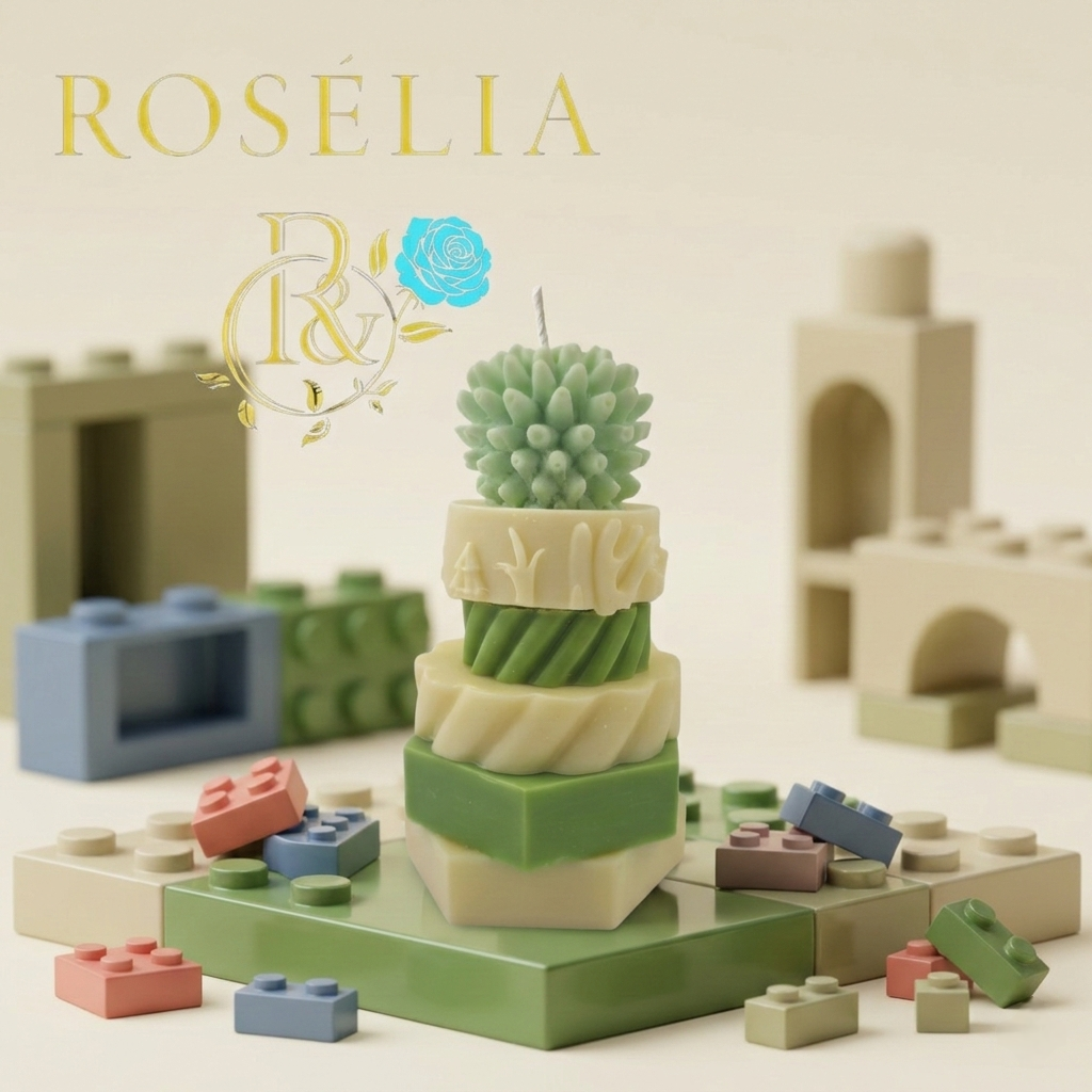 Tasarımın Değişken Yüzü: Parçalı Estetik Modüler Sistem Dekoratif Mum | Rosélia