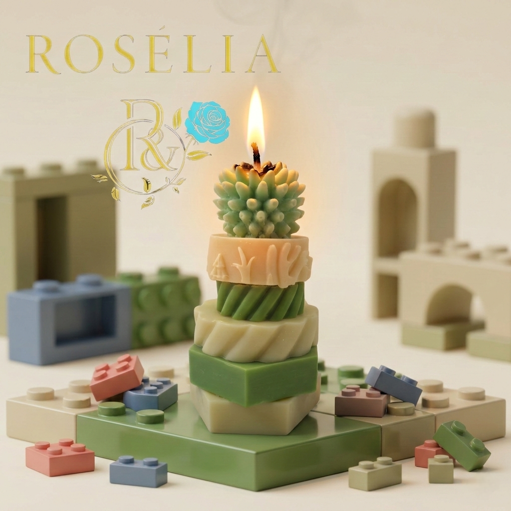 Tasarımın Değişken Yüzü: Parçalı Estetik Modüler Sistem Dekoratif Mum | Rosélia