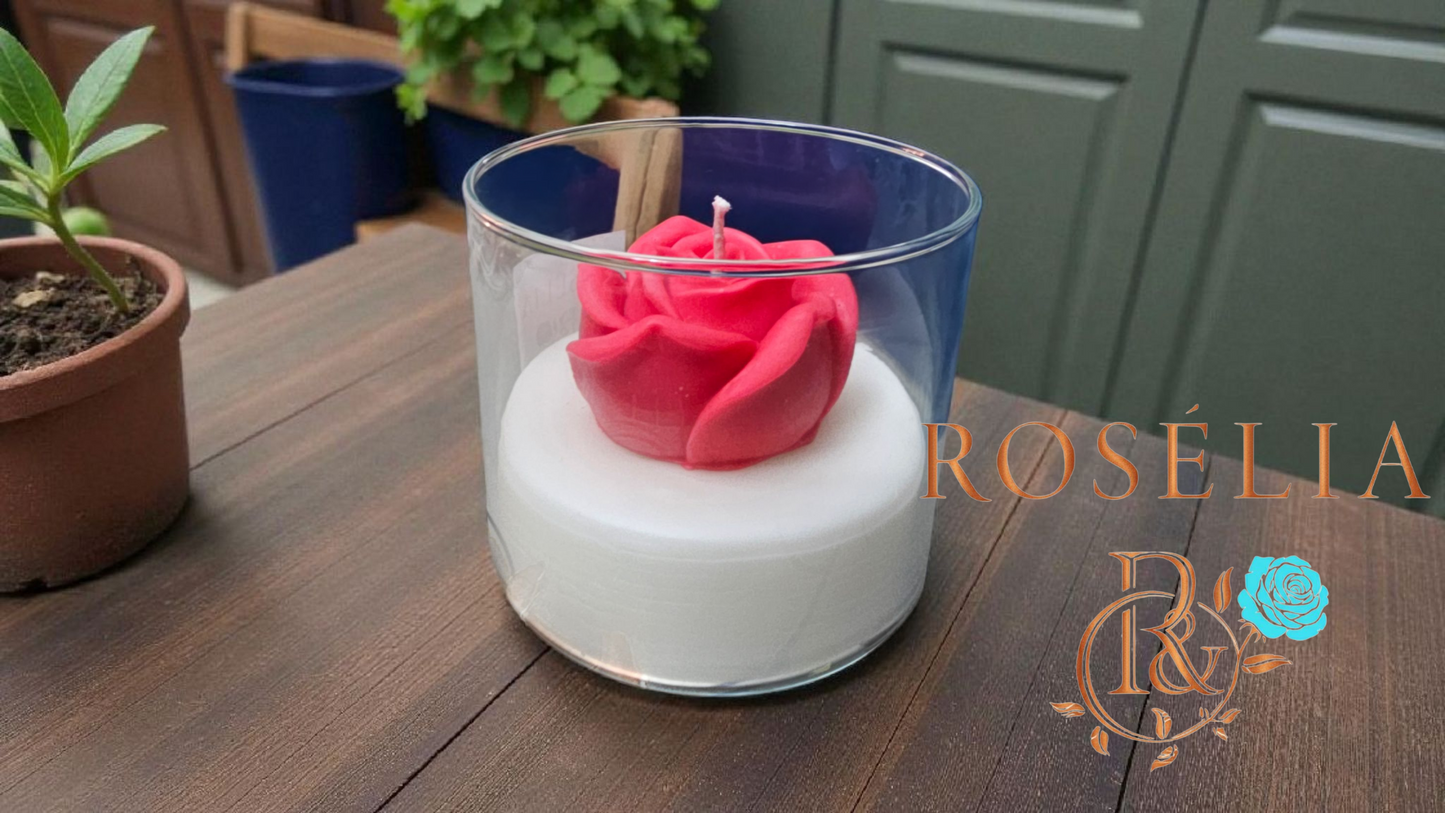 Rosélia Çiçek Mum Bardak