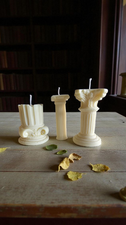 Rosélia Üç Sütun Mum
