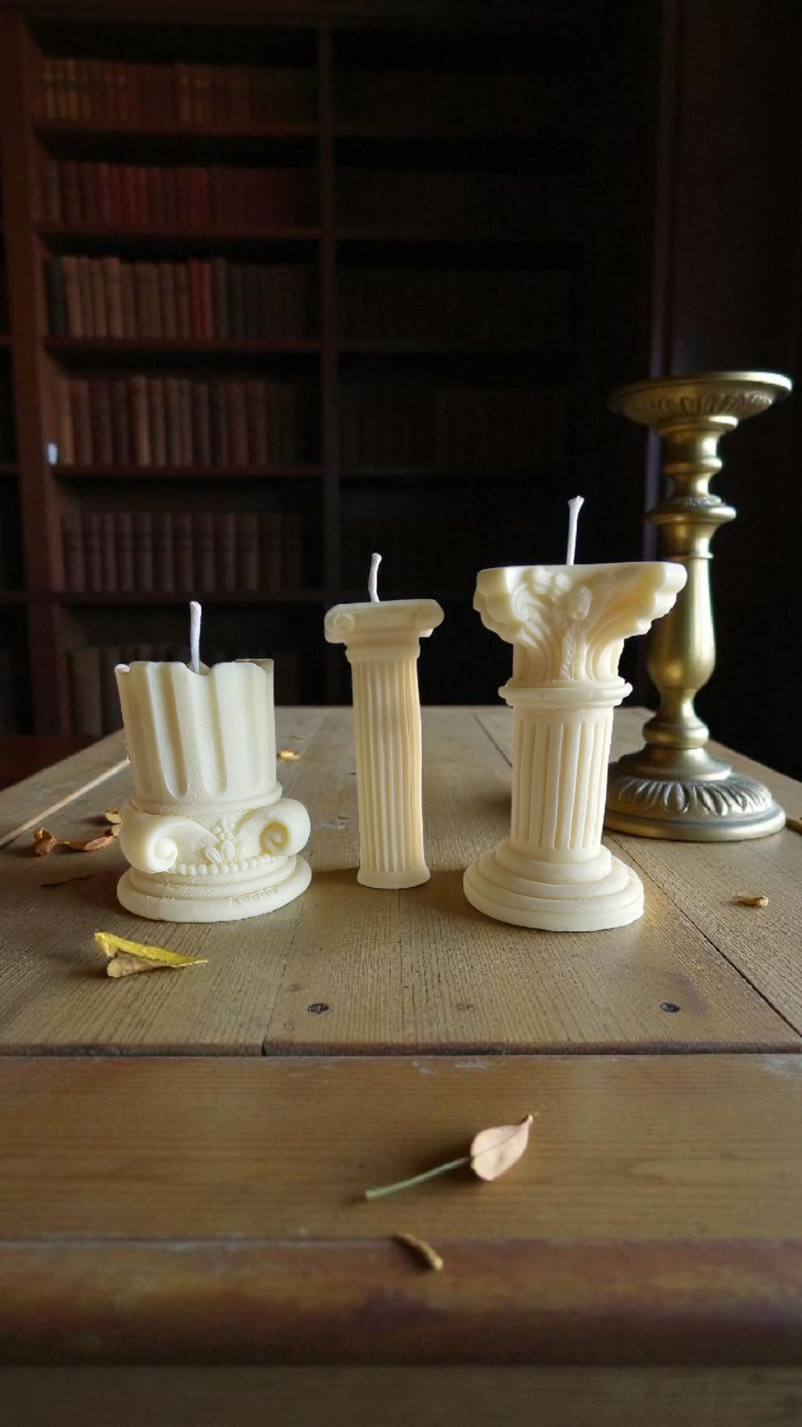 Rosélia Üç Sütun Mum