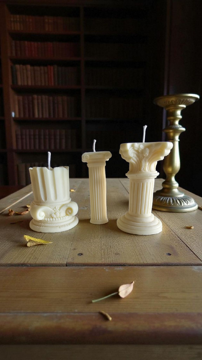 Rosélia Üç Sütun Mum