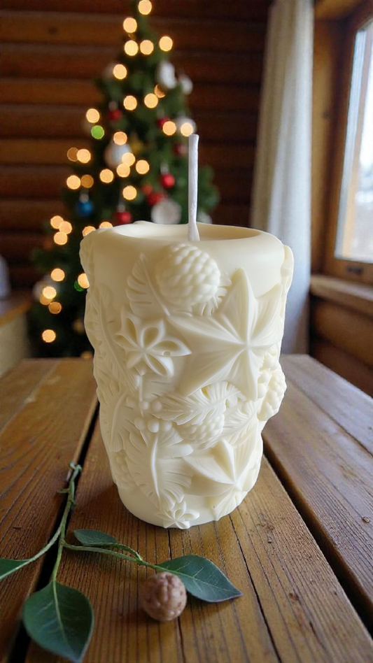 Rosélia Yıldızlı Mum Yılbaşı Konsepti Mum