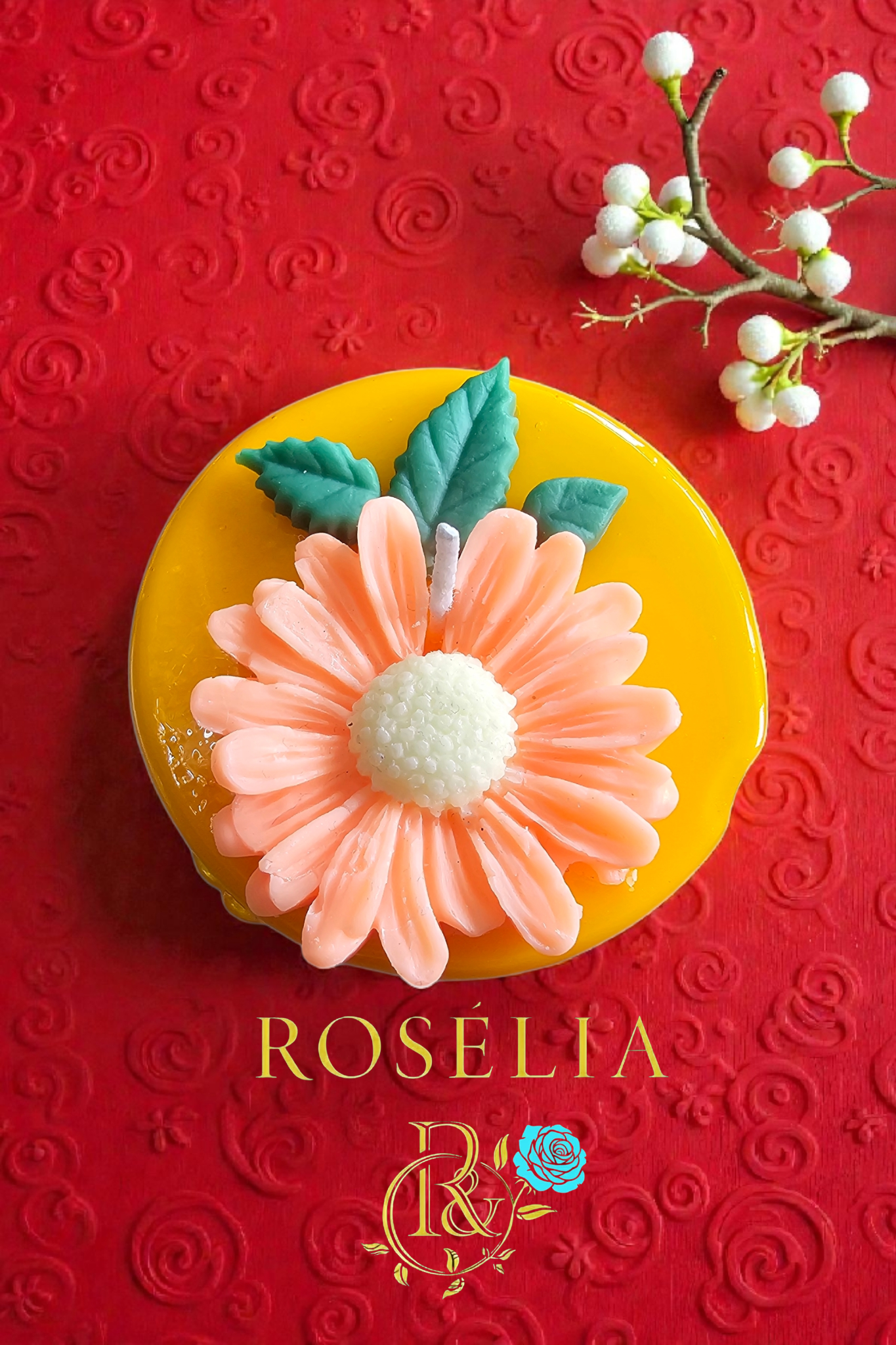 Pasta Mum Serisi - El Yapımı Dekoratif Doğum Günü Mumu | Rosélia