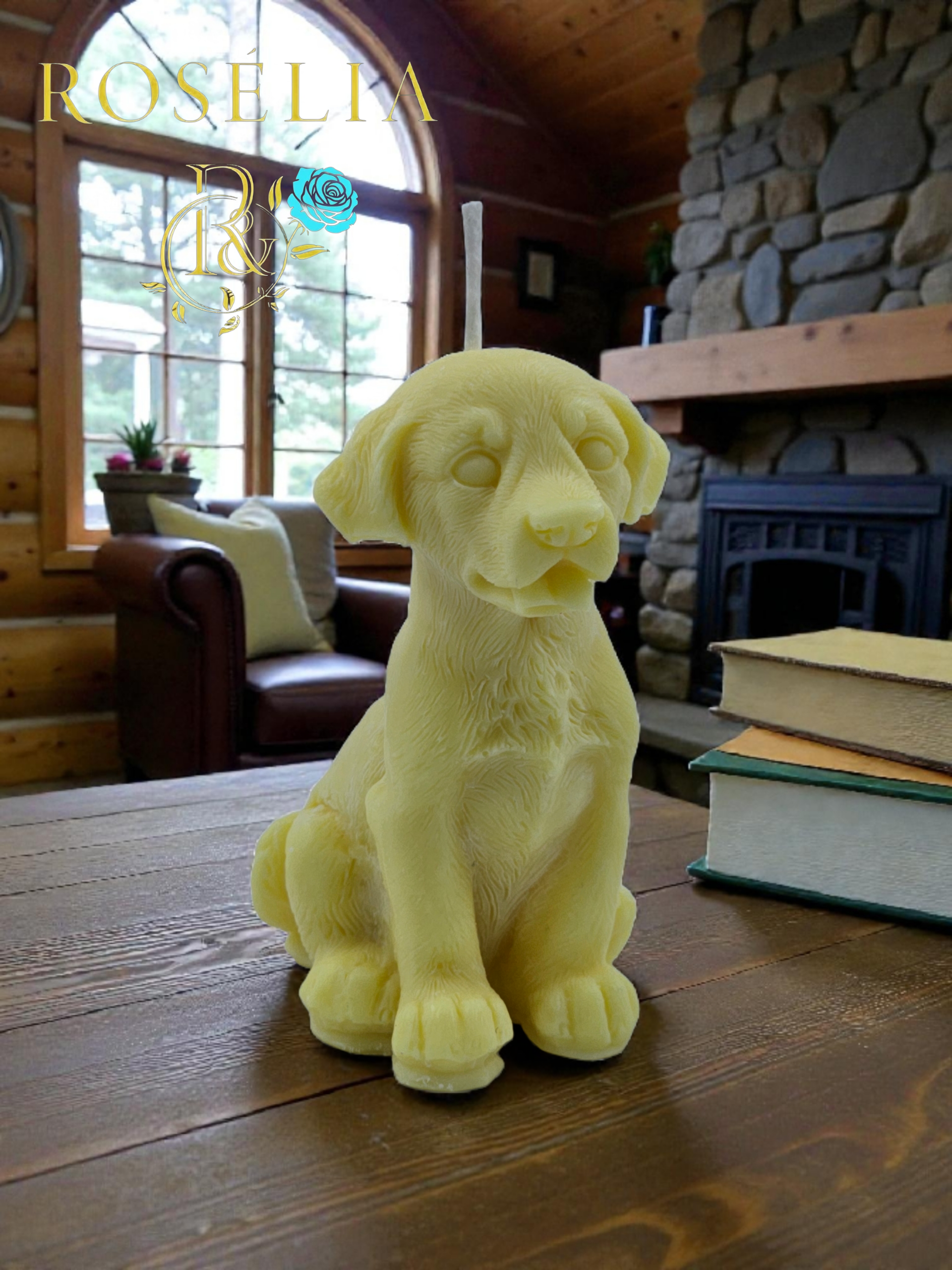 Köpek Figürü Hayvan Serisi Dekoratif Mum