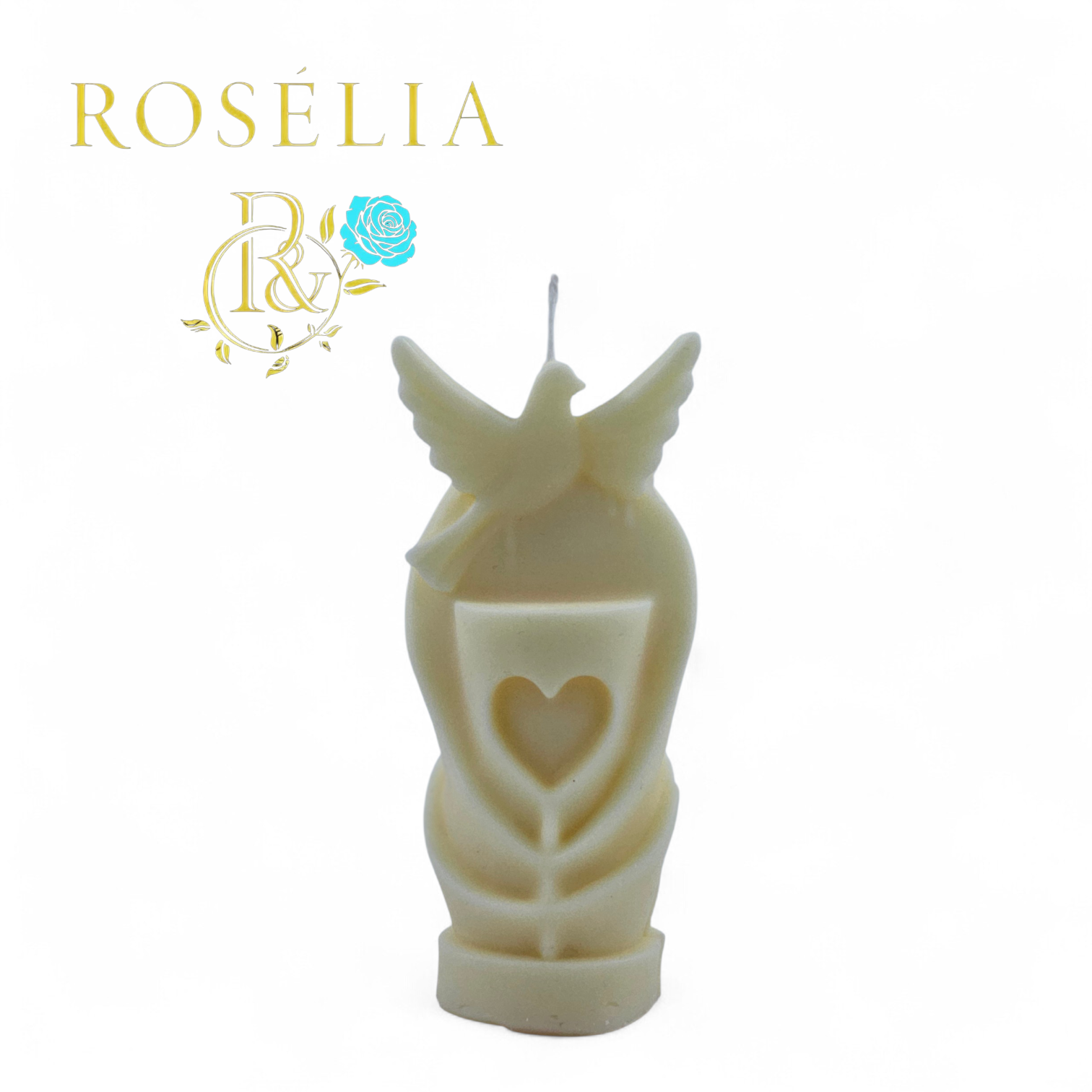 Sonsuz Aşkın ve Huzurun Işığı: El Yapımı Tasarım Mum | Roselia