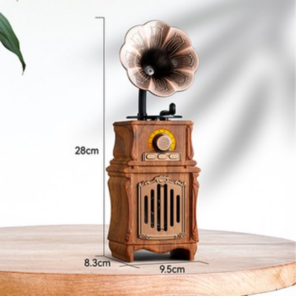 Music Apollo AS31 Nostalji Speaker Kablosuz Hoparlör - Speaker (Kahverengi) NT-119321