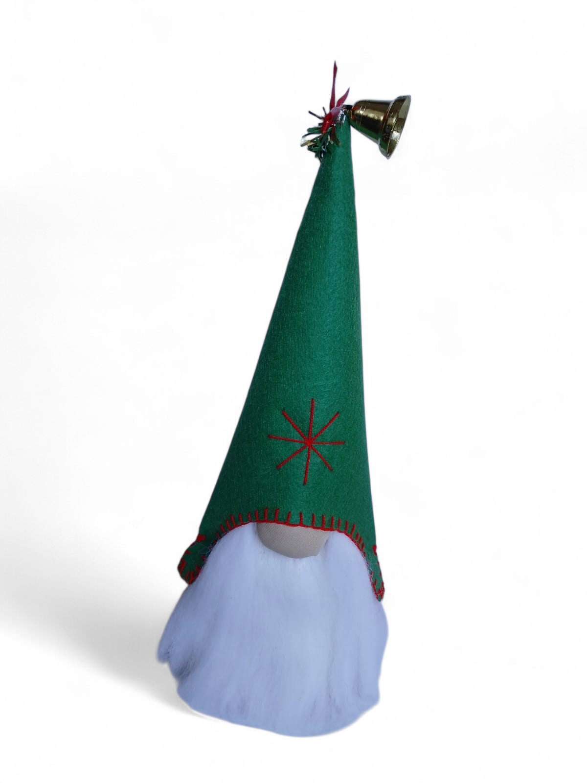 Beyaz Sakallı Çanlı Cüce - Gnome 34 cm