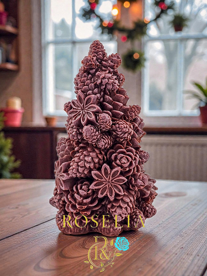 Kozalak Çam Mum - El Yapımı Dekoratif Çam Mum | Rosélia