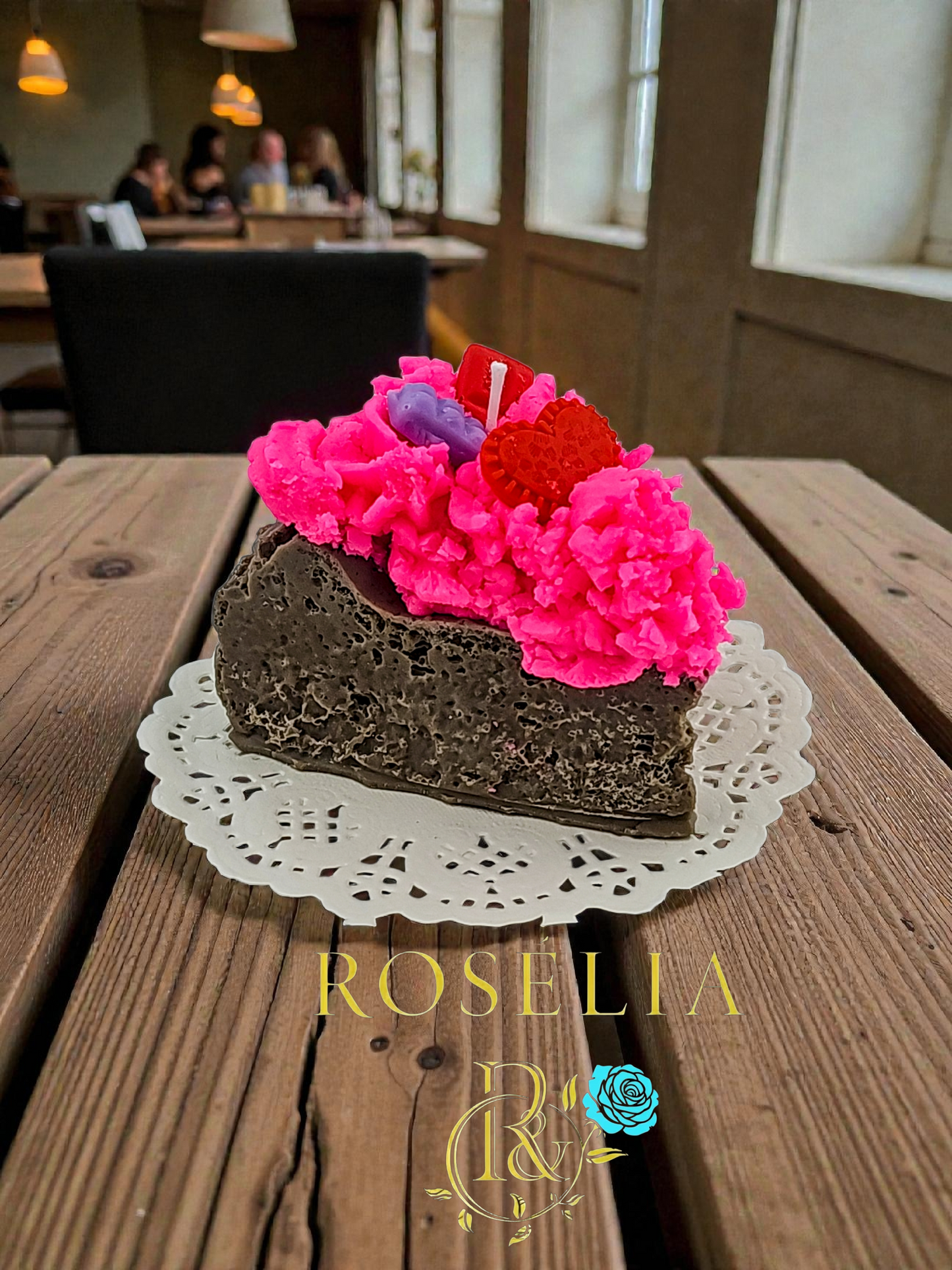 Pasta Mum Serisi - El Yapımı Dekoratif Doğum Günü Mumu | Rosélia
