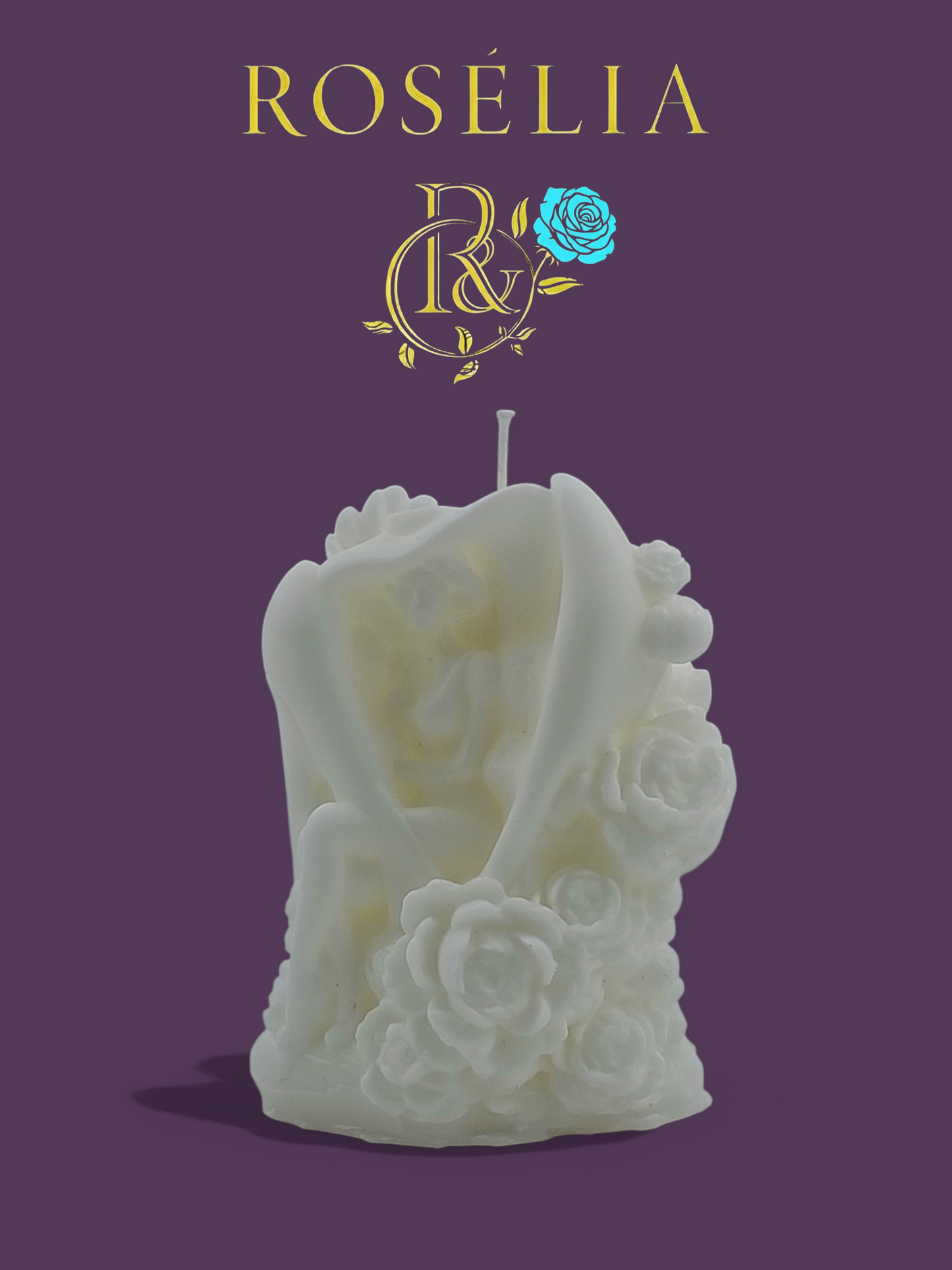 Topuklu Ayakkabı ve Çiçek Detaylı Lady Collection Dekoratif Mum | Rosélia