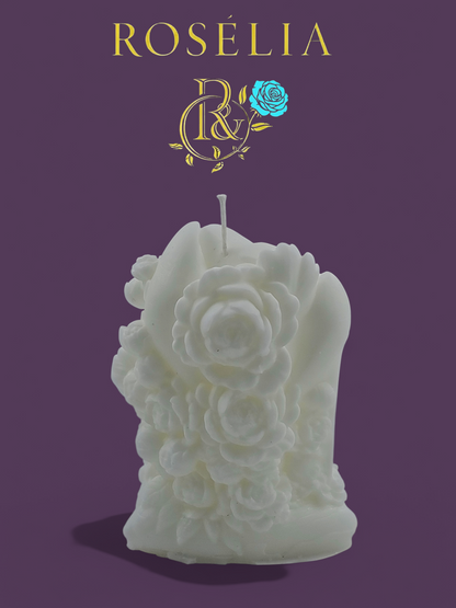 Topuklu Ayakkabı ve Çiçek Detaylı Lady Collection Dekoratif Mum | Rosélia