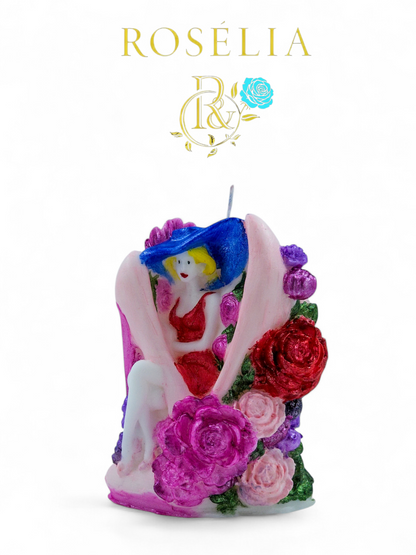 Topuklu Ayakkabı ve Çiçek Detaylı Lady Collection Dekoratif Mum | Rosélia