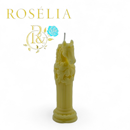 Işığın ve Özgürlüğün Buluştuğu At Figürü 2 Dekoratif Mum | Rosélia