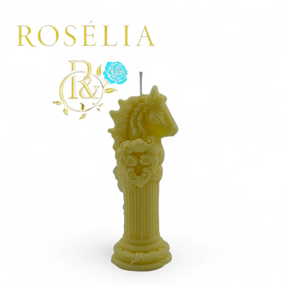 Işığın ve Özgürlüğün Buluştuğu At Figürü 2 Dekoratif Mum | Rosélia