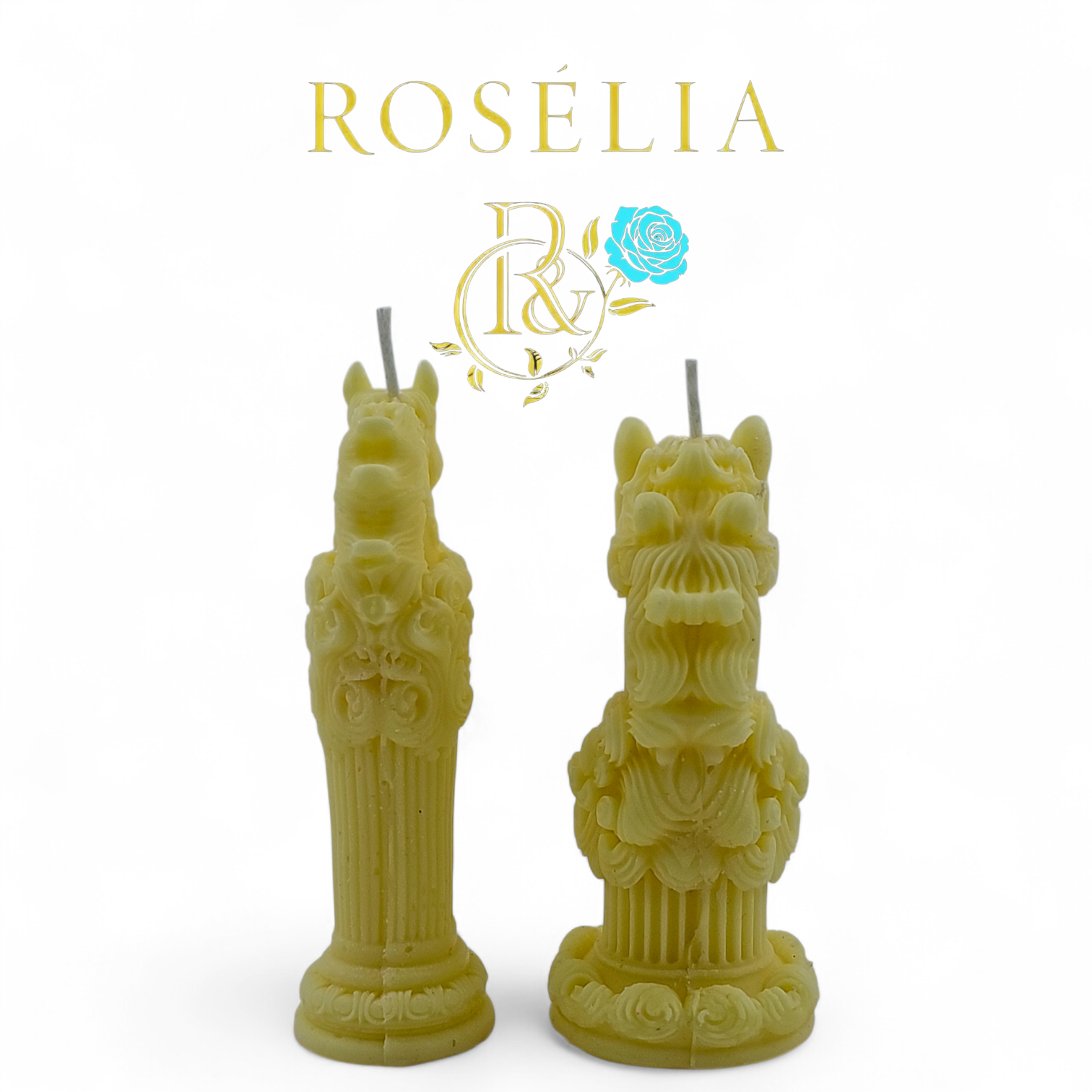 Strateji ve Gücün Mitolojik Dansı - At Figürleri Dekoratif Mum | Rosélia