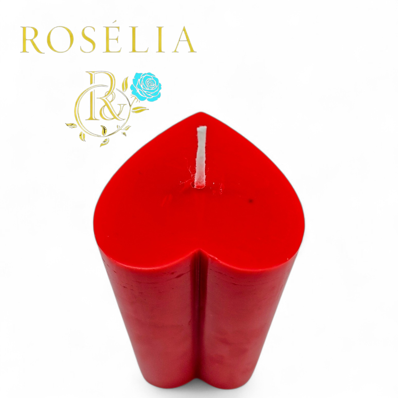 Kalp Temalı Baton Dekoratif Mum | Rosélia