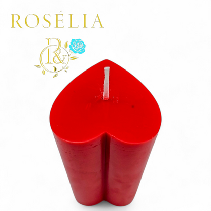 Kalp Temalı Baton Dekoratif Mum | Rosélia