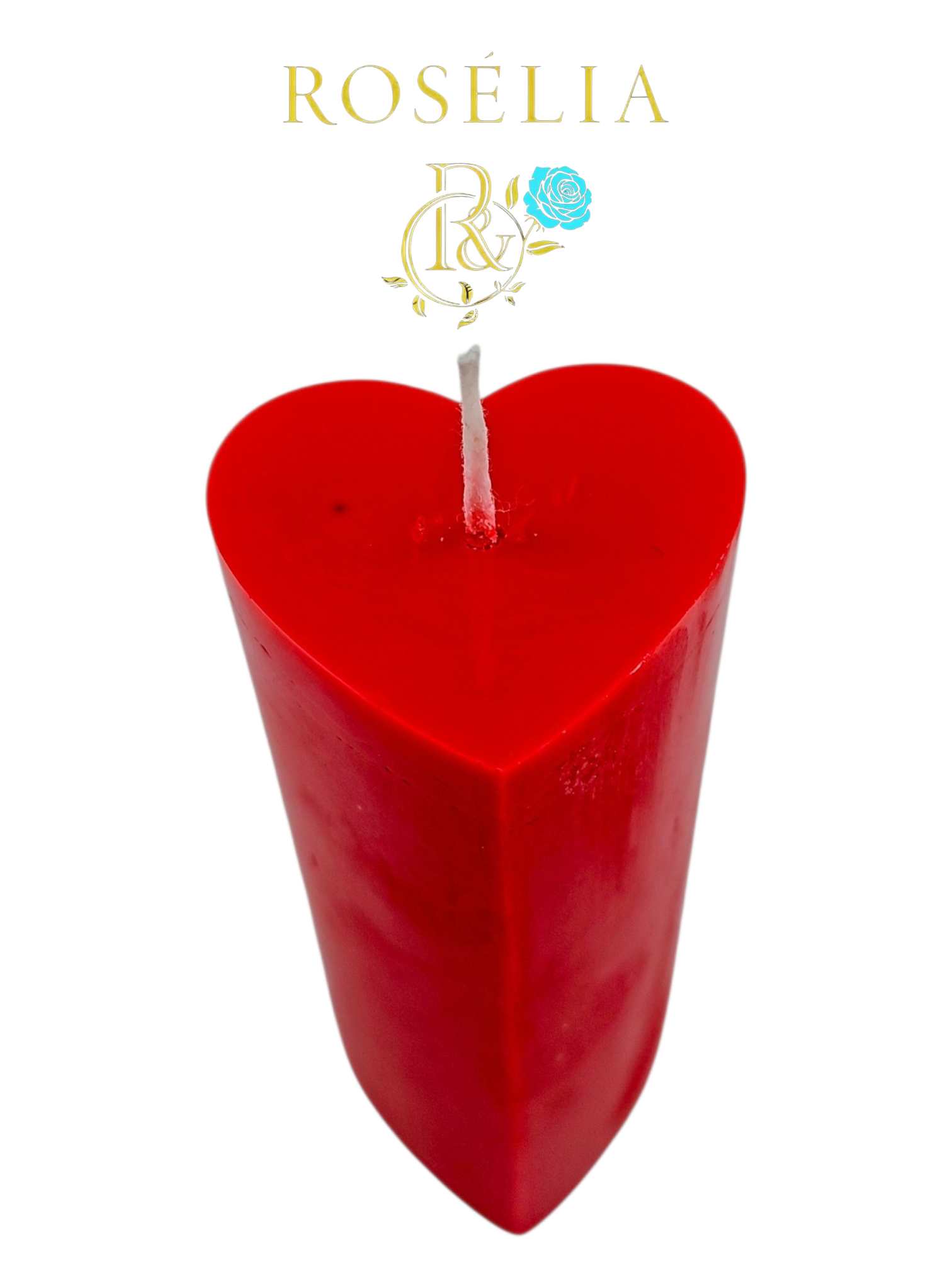 Kalp Temalı Baton Dekoratif Mum | Rosélia