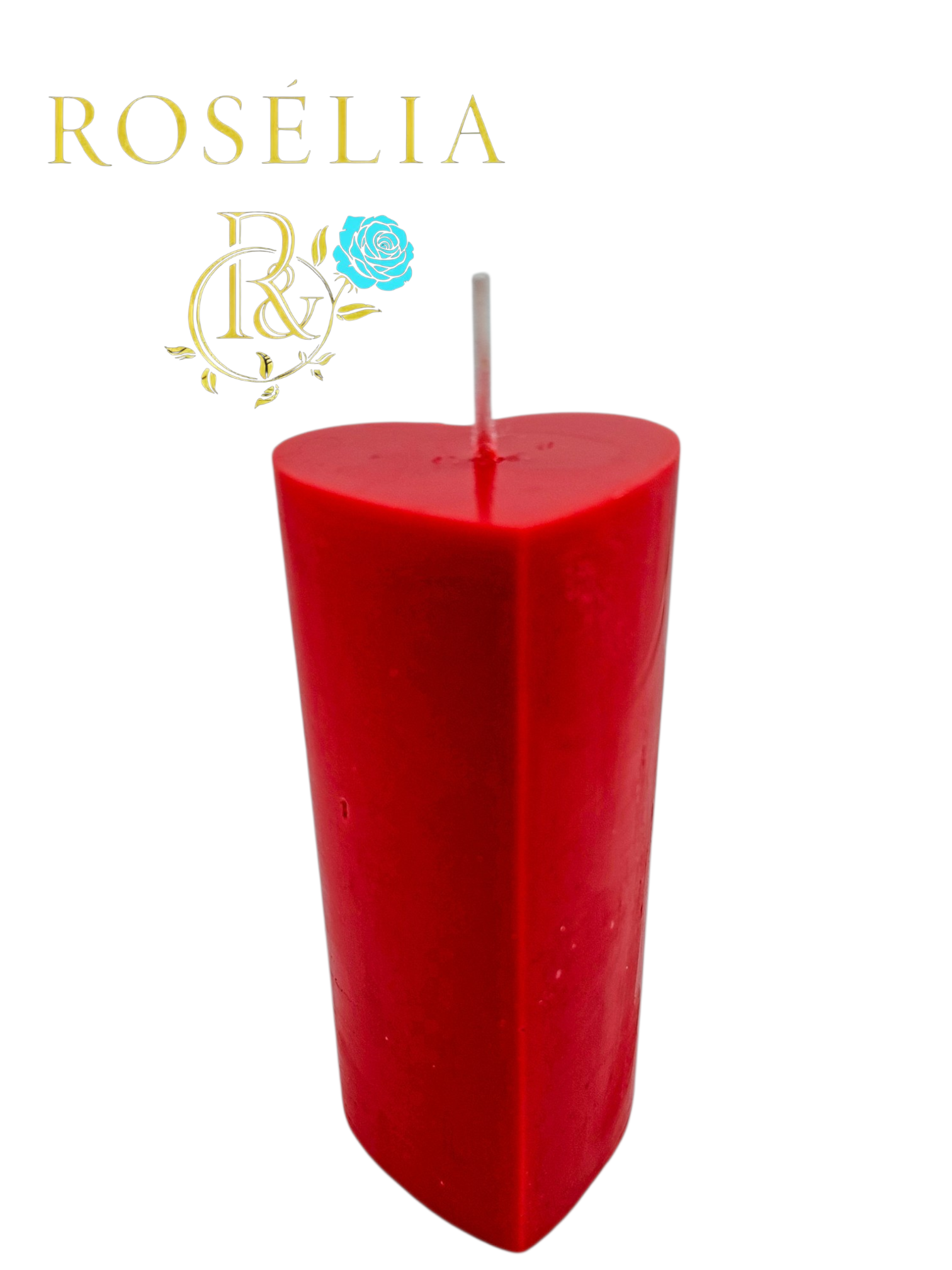 Kalp Temalı Baton Dekoratif Mum | Rosélia