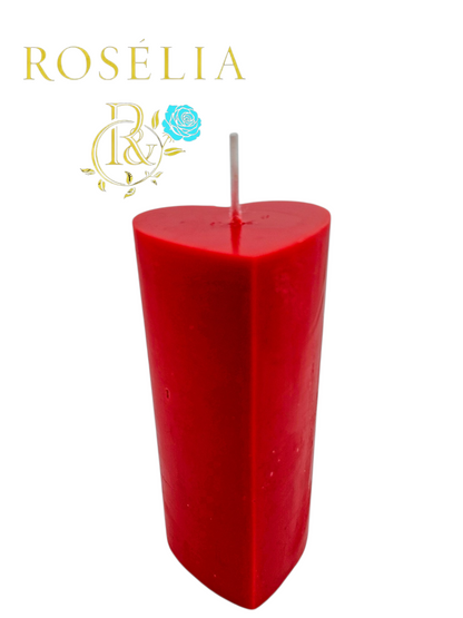 Kalp Temalı Baton Dekoratif Mum | Rosélia