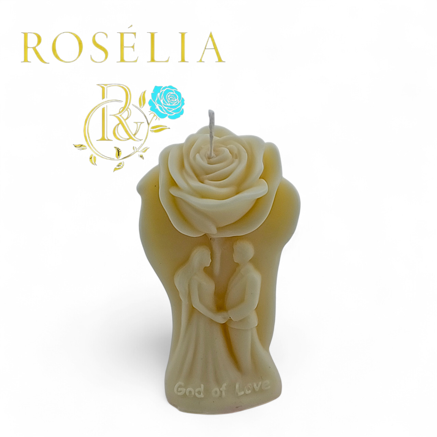 God of Love 🕊️ Dekoratif Mum | Rosélia