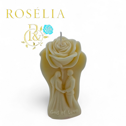 God of Love 🕊️ Dekoratif Mum | Rosélia