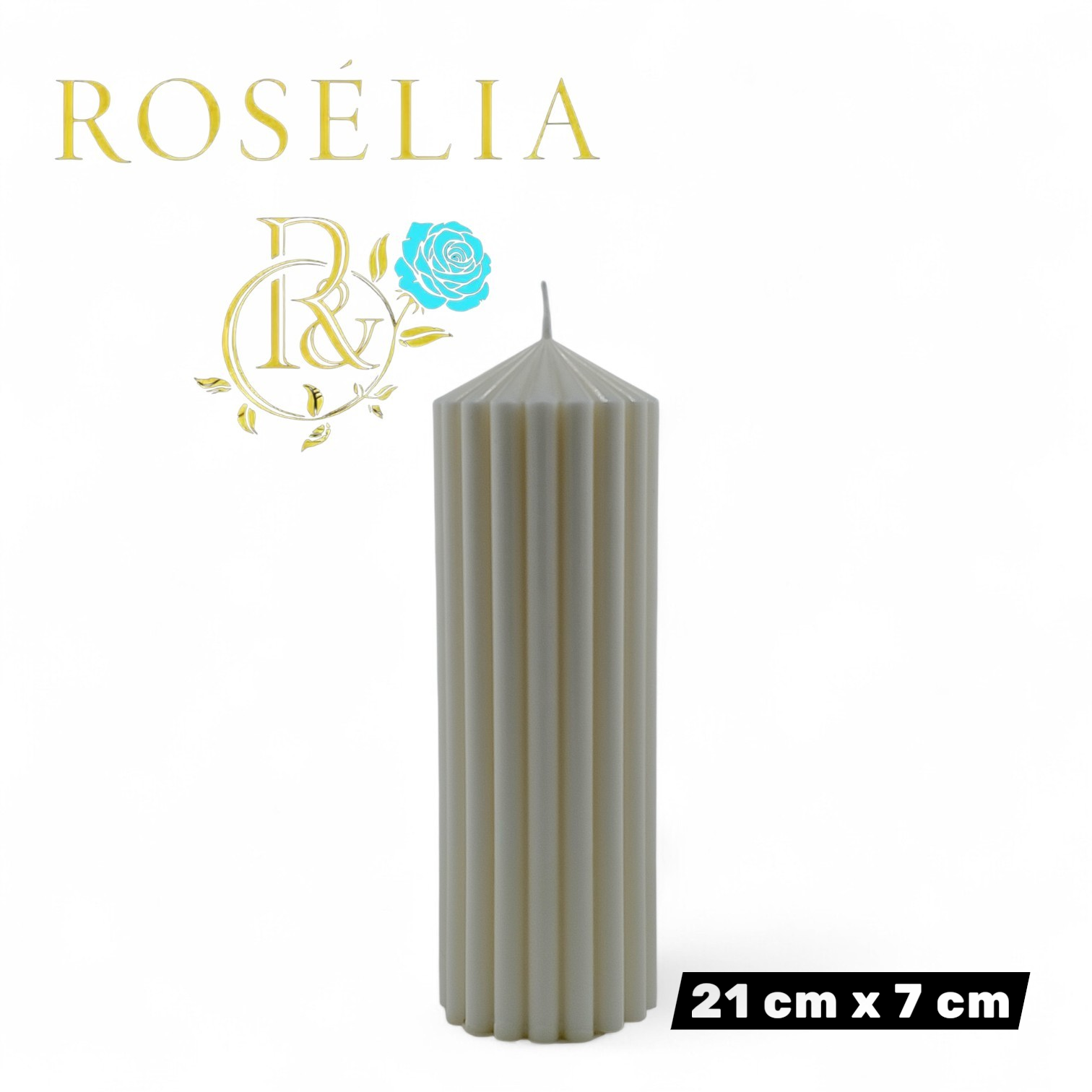 Şamdan Baton Dekoratif Mum Serisi | Rosélia