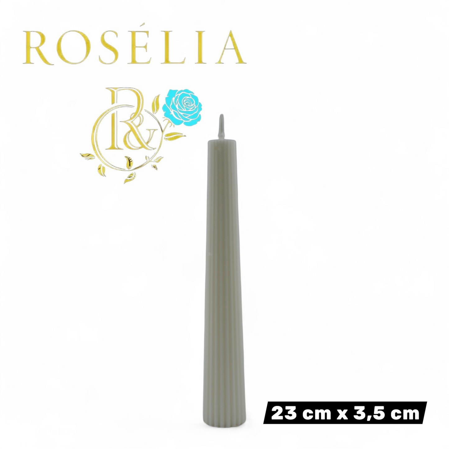 Şamdan Baton Dekoratif Mum Serisi | Rosélia