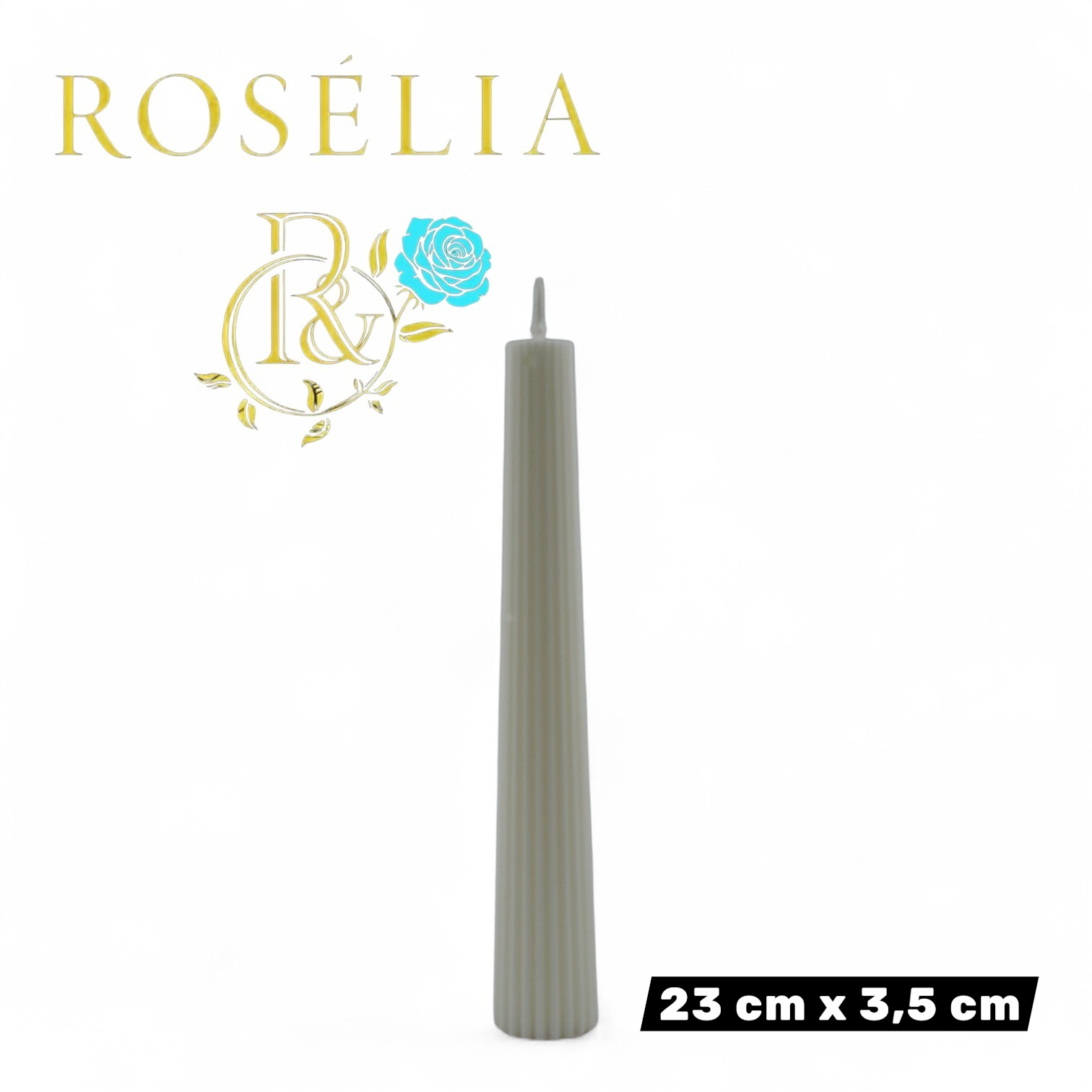 Şamdan Baton Dekoratif Mum Serisi | Rosélia