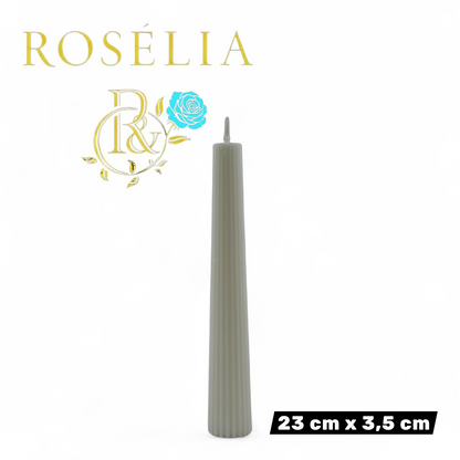 Şamdan Baton Dekoratif Mum Serisi | Rosélia