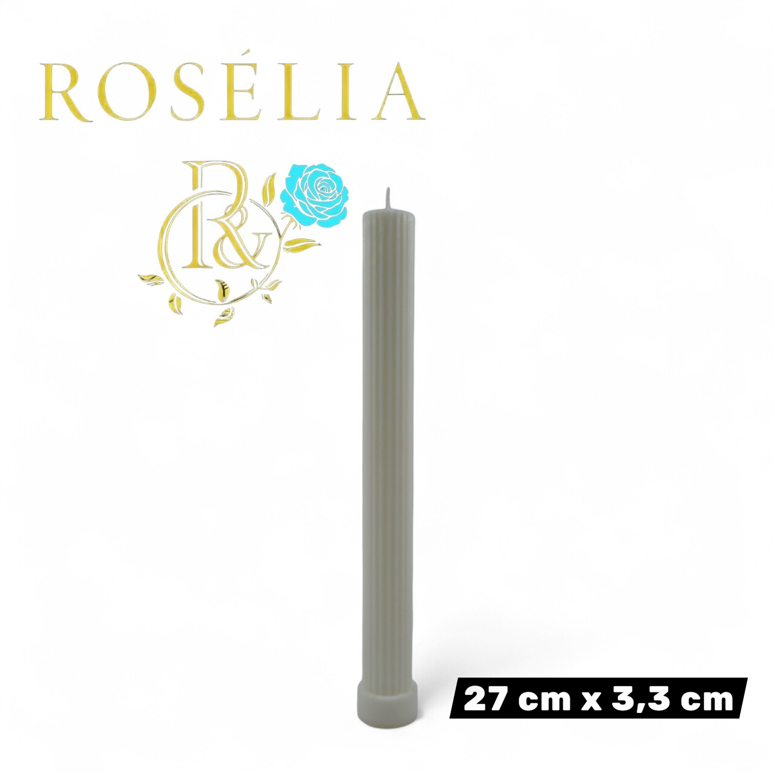 Şamdan Baton Dekoratif Mum Serisi | Rosélia