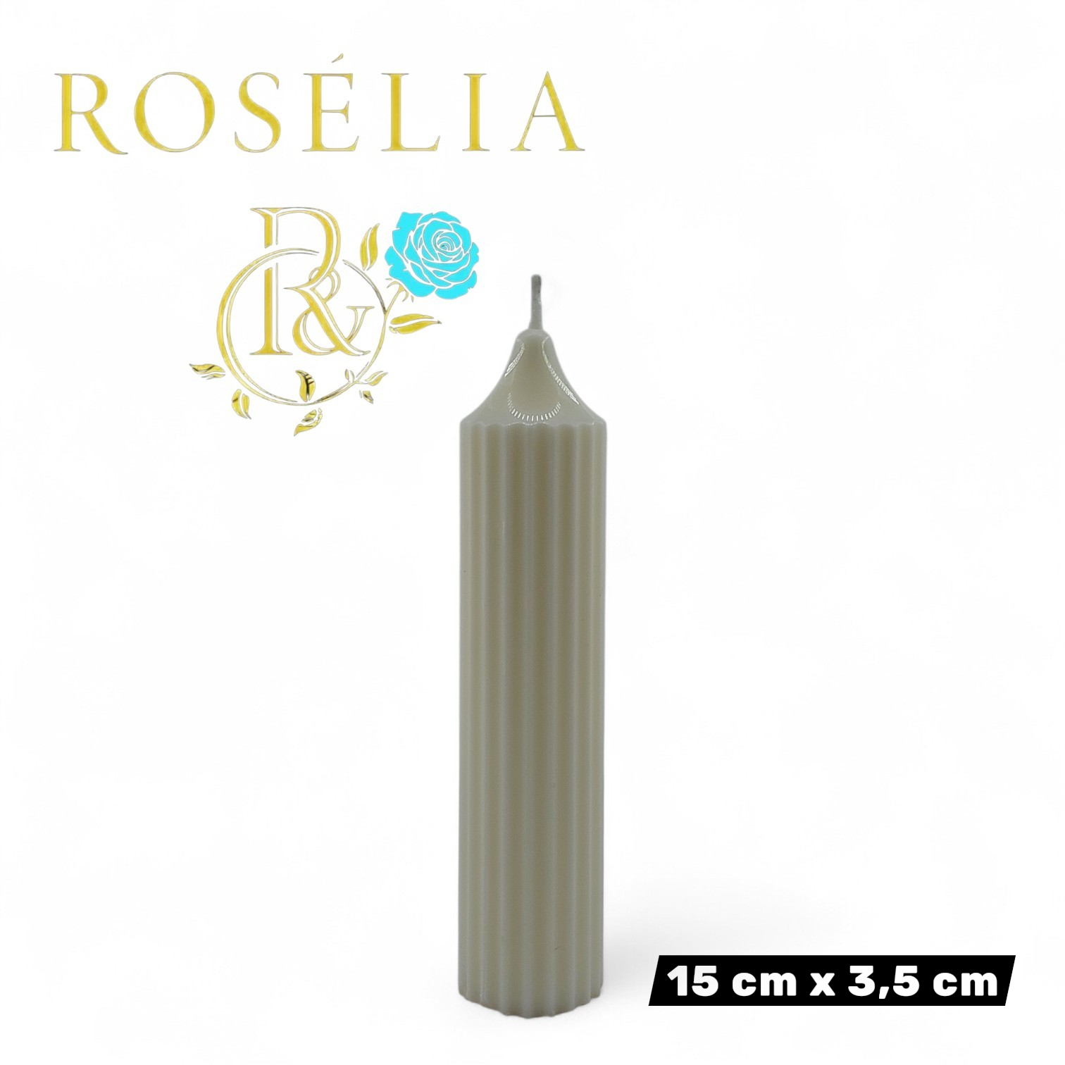 Şamdan Baton Dekoratif Mum Serisi | Rosélia