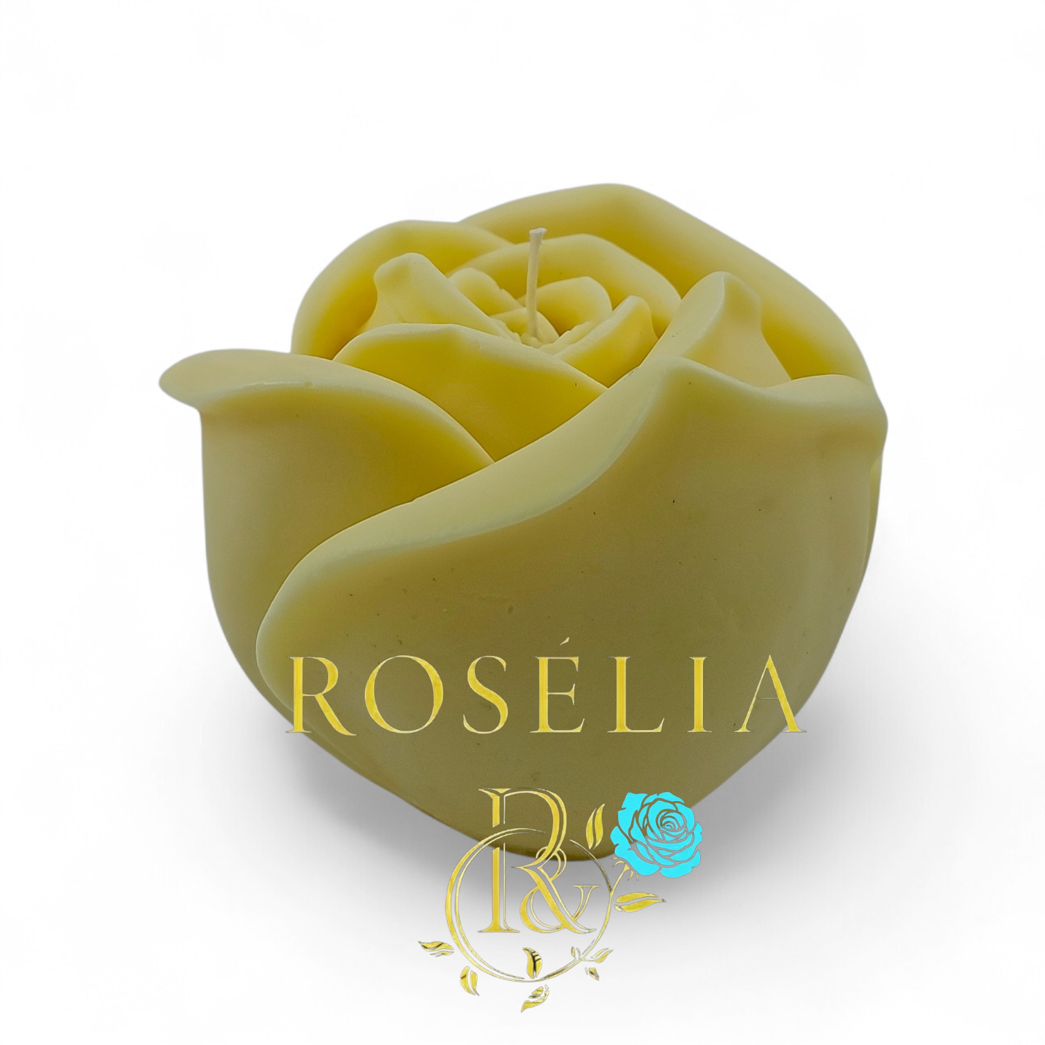 Büyük Gül Çiçek Serisi Dekoratif Mum | Rosélia