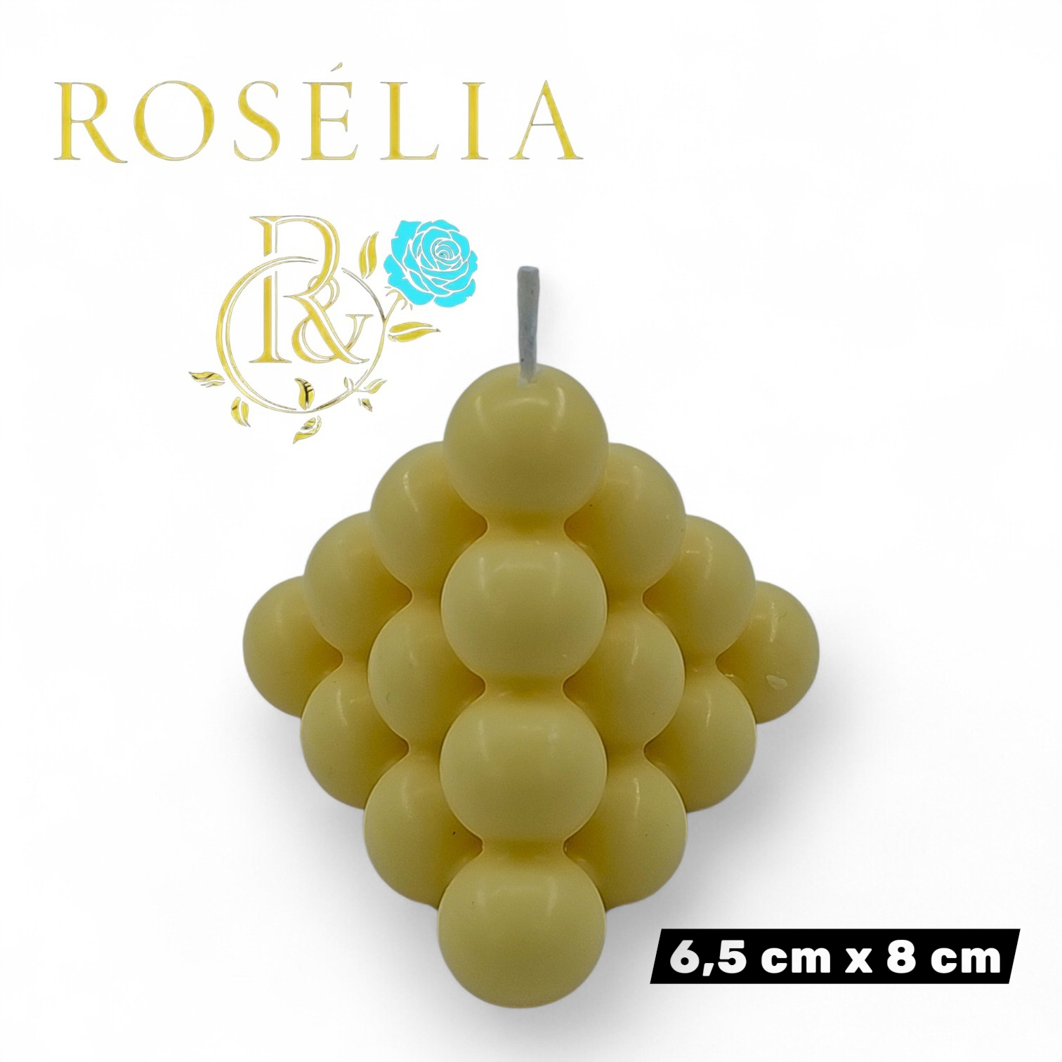 Bubble Serisi Dekoratif Mum | Rosélia