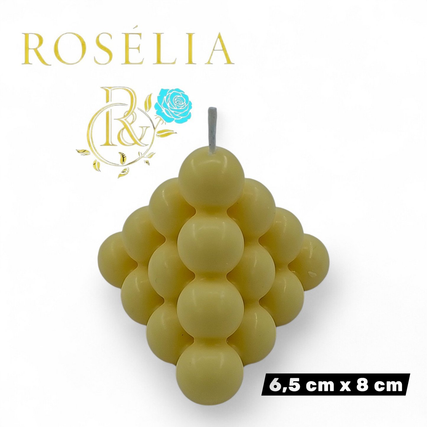 Zamanın Ötesinde Bir Işık: Rosélia Piramit Serisi Dekoratif Mum | Rosélia