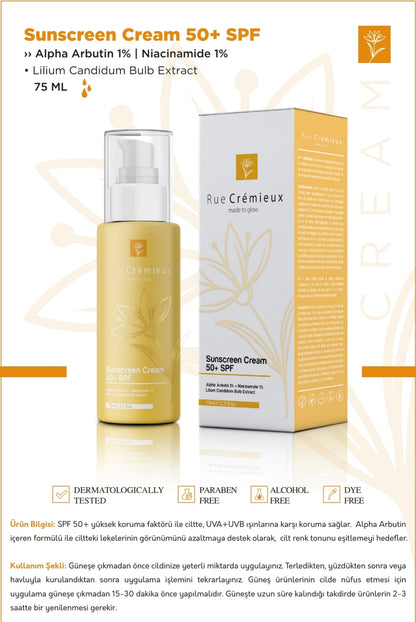 Rue Cremieux Sunscreen Cream 50+ SPF