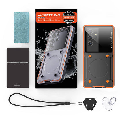 Anti-Knock Airbag Tasarımlı Universal 6.9"inç Su Geçirmez Zore Voter Kapak Siyah