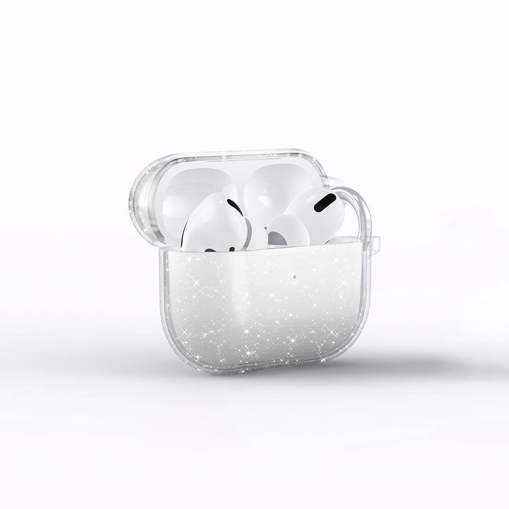 Apple Airpods 3. Nesil Zore Allstar Airbag 32 Parlayan Simli Saydam Renkli Kılıf Şeffaf