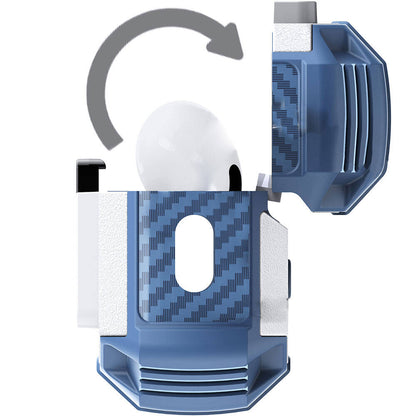 Apple Airpods Pro Zore Airbag 35 Darbelere Karşı Dayanıklı Düğmeli Kılıf Siyah