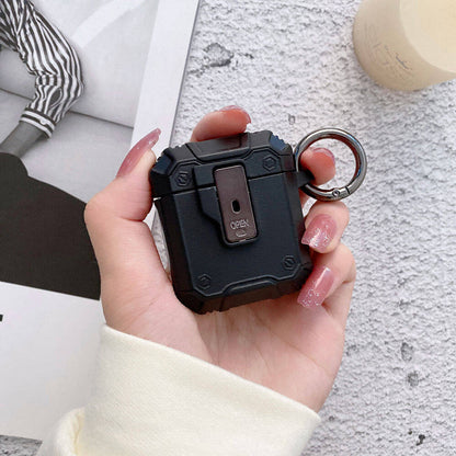 Apple Airpods Zore Airbag 35 Darbelere Karşı Dayanıklı Düğmeli Kılıf Mavi