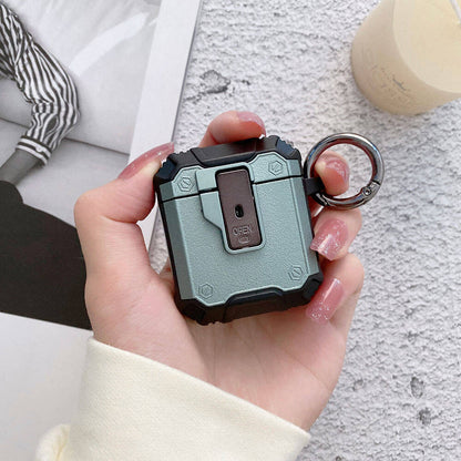 Apple Airpods Zore Airbag 35 Darbelere Karşı Dayanıklı Düğmeli Kılıf Mavi