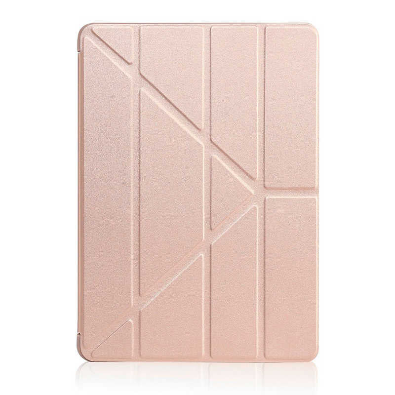 Apple iPad 10.2 2021 (9.Nesil) Kılıf Zore Tri Folding Standlı Kılıf Gold