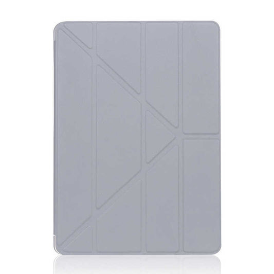 Apple iPad 10.2 2021 (9.Nesil) Kılıf Zore Tri Folding Standlı Kılıf Gri