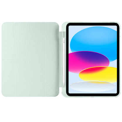 Apple iPad 10.9 2022 (10.Nesil) Kılıf Zore Tri Folding Kalem Bölmeli Standlı Kılıf Lila