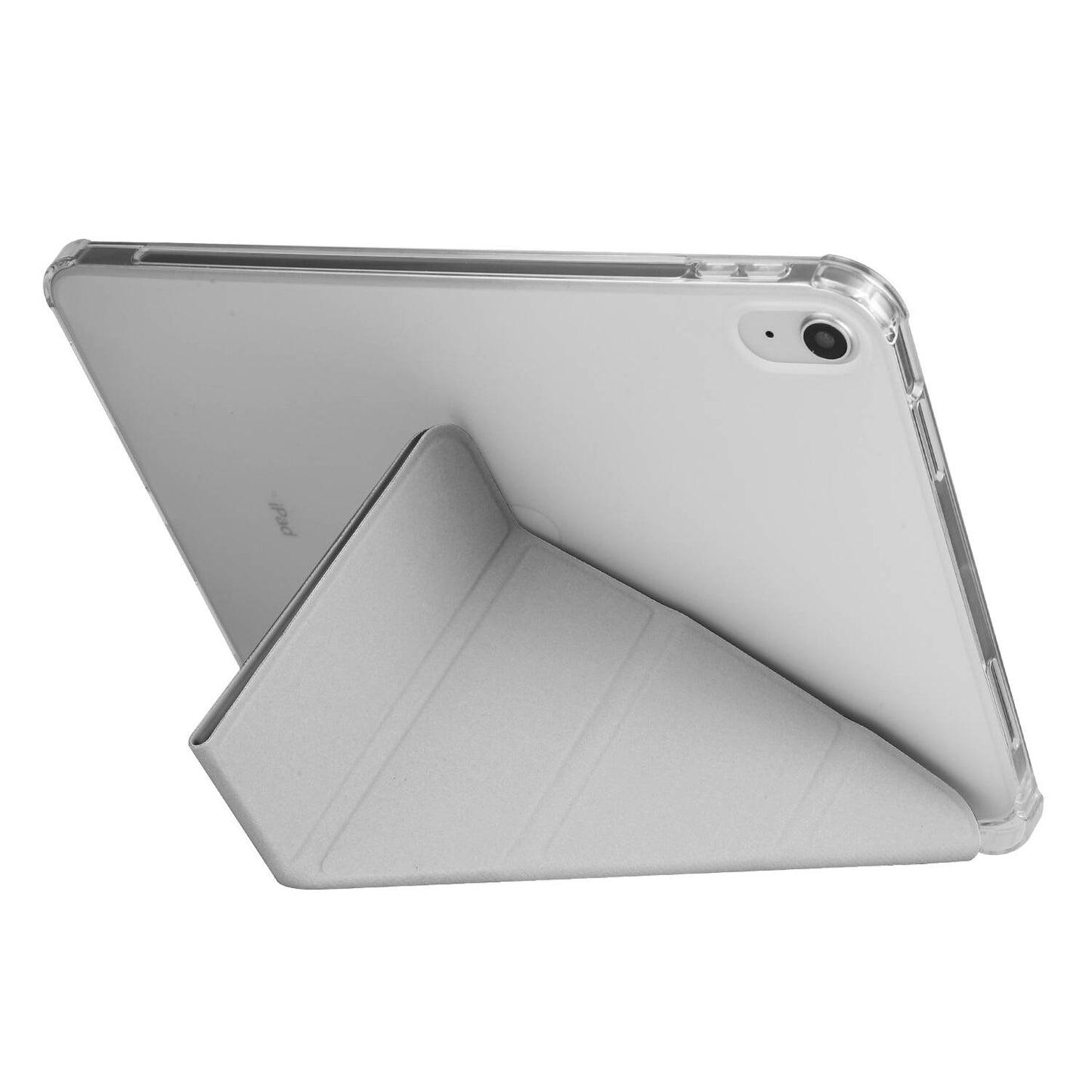 Apple iPad 10.9 2022 (10.Nesil) Kılıf Zore Tri Folding Kalem Bölmeli Standlı Kılıf Kırmızı