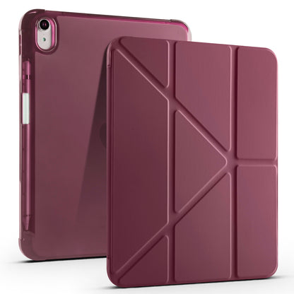 Apple iPad 10.9 2022 (10.Nesil) Kılıf Zore Tri Folding Kalem Bölmeli Standlı Kılıf