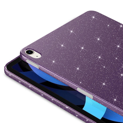 Apple iPad 10.9 2022 (10.Nesil) Simli Parlak Görünümlü Zore Tablet Koton Kılıf Lila