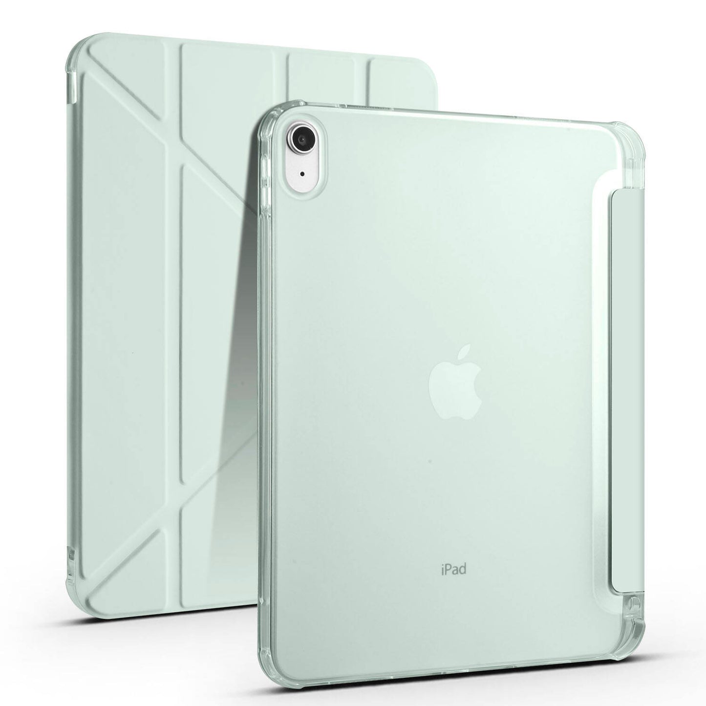 Apple iPad 11.Nesil 2025 Kılıf Zore Tri Folding Kalem Bölmeli Standlı Kılıf Kırmızı