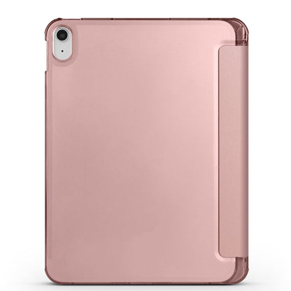 Apple iPad 11.Nesil 2025 Zore Smart Cover Kalem Bölmeli Standlı 1-1 Kılıf Koyu Pembe